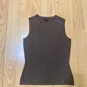 Tesori Brown Tank Top Small